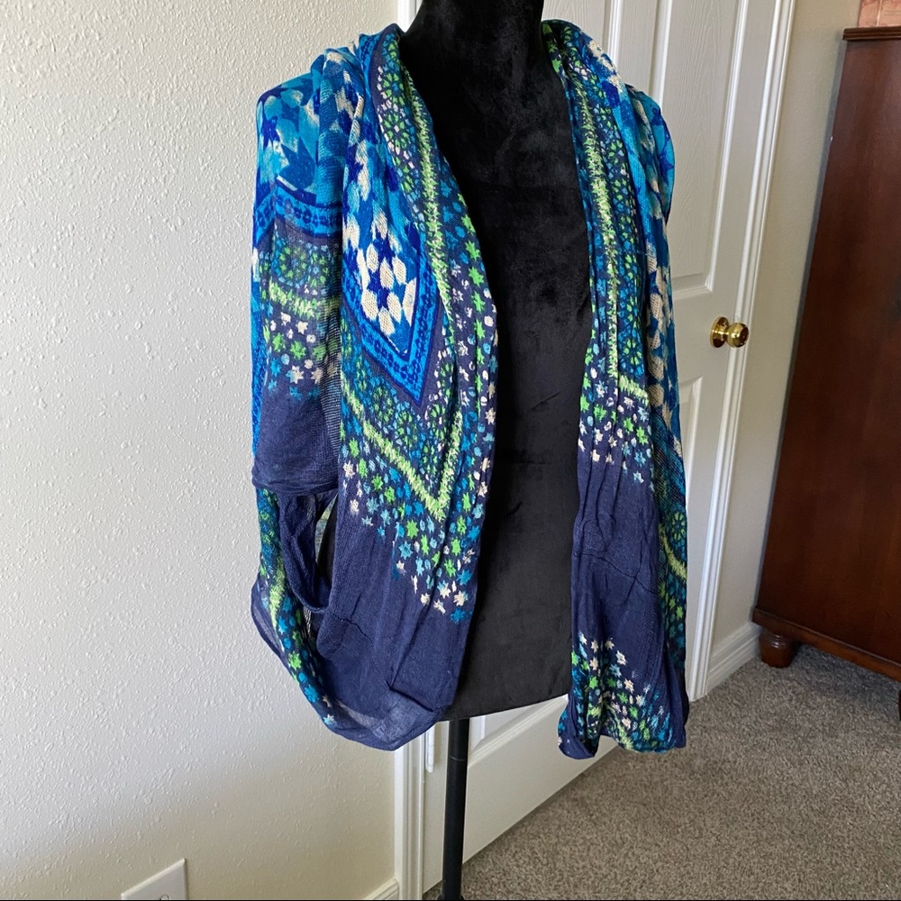 Catherine’s Floral Print Cardigan Kimono Boho  Wide Sleeves NWT bohemian Sheer